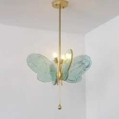 LED Pendant Light Butterfly Chandelier Model Room Clothing Store Hotel Restaurant Hotel Club Lobby Light,Post-modern Light Luxury Creative Flying Saucer Chandelier