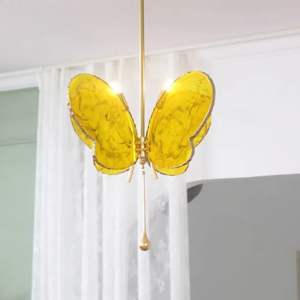 LED Pendant Light Butterfly Chandelier Model Room Clothing Store Hotel Restaurant Hotel Club Lobby Light,Post-modern Light Luxury Creative Flying Saucer Chandelier