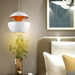 LED Pendant Light Ceiling Lamp 25cm 35cm Round Simple Design Black Gold WhiteGold E27/E26 I LED Lamp Restaurant Ceiling Lamp Study Bar Bedroom Lamp AC220V AC110V