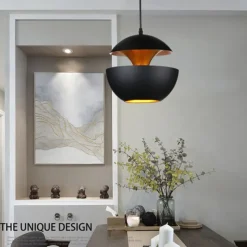 LED Pendant Light Ceiling Lamp 25cm 35cm Round Simple Design Black Gold WhiteGold E27/E26 I LED Lamp Restaurant Ceiling Lamp Study Bar Bedroom Lamp AC220V AC110V