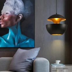 LED Pendant Light Ceiling Lamp 25cm 35cm Round Simple Design Black Gold WhiteGold E27/E26 I LED Lamp Restaurant Ceiling Lamp Study Bar Bedroom Lamp AC220V AC110V