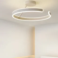 LED Pendant Light 50cm 1-Light Ring Circle Design Dimmable Aluminum Painted Finishes Luxurious Modern Style Dining Room Bedroom Pendant Lamps 110-240V ONLY DIMMABLE WITH REMOTE CONTROL