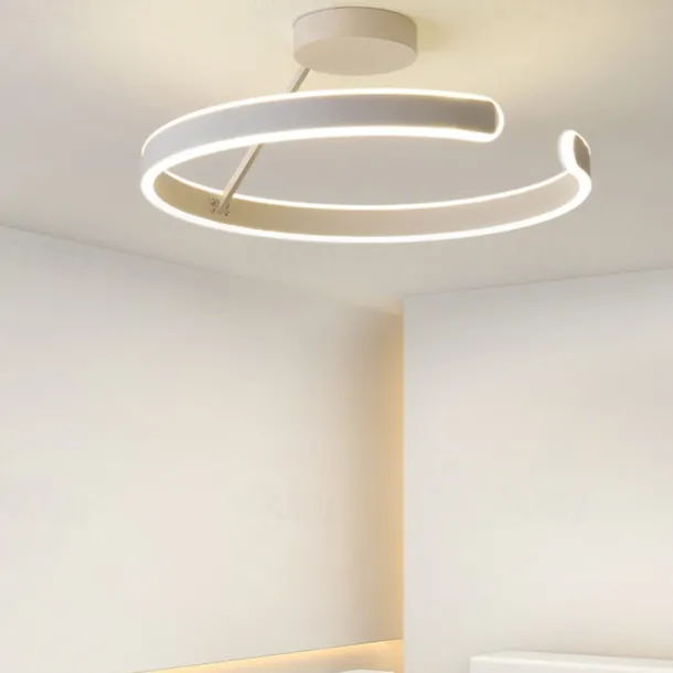 LED Pendant Light 50cm 1-Light Ring Circle Design Dimmable Aluminum Painted Finishes Luxurious Modern Style Dining Room Bedroom Pendant Lamps 110-240V ONLY DIMMABLE WITH REMOTE CONTROL