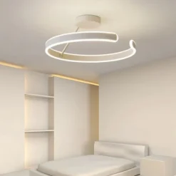 LED Pendant Light 50cm 1-Light Ring Circle Design Dimmable Aluminum Painted Finishes Luxurious Modern Style Dining Room Bedroom Pendant Lamps 110-240V ONLY DIMMABLE WITH REMOTE CONTROL