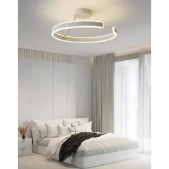 LED Pendant Light 50cm 1-Light Ring Circle Design Dimmable Aluminum Painted Finishes Luxurious Modern Style Dining Room Bedroom Pendant Lamps 110-240V ONLY DIMMABLE WITH REMOTE CONTROL