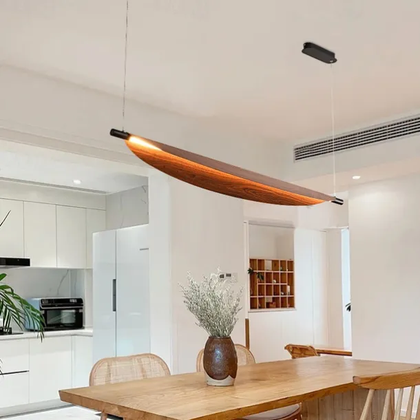 LED Pendant Light 70cm/105cm Island Lights Dimmable Line Design Metal Minimalist Painted Finishes Dining Room Kitchen Lights 110-240V