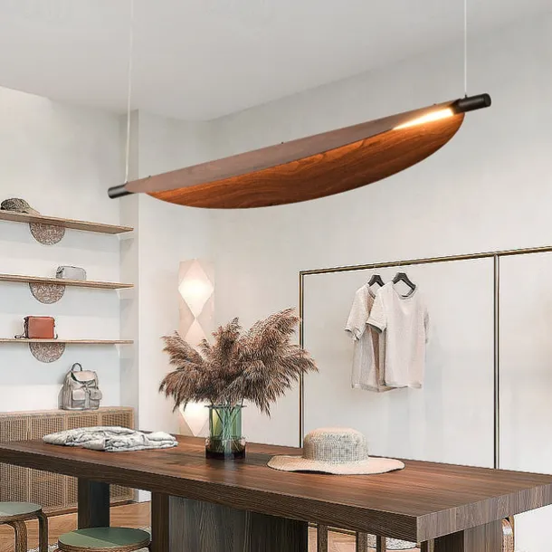 LED Pendant Light 70cm/105cm Island Lights Dimmable Line Design Metal Minimalist Painted Finishes Dining Room Kitchen Lights 110-240V