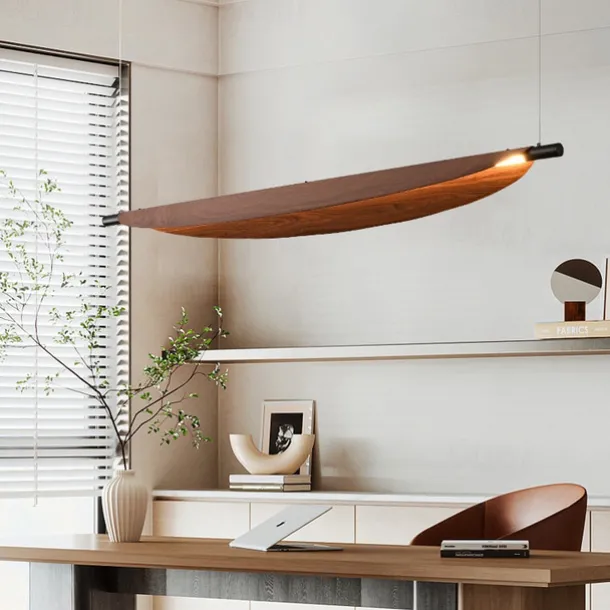 LED Pendant Light 70cm/105cm Island Lights Dimmable Line Design Metal Minimalist Painted Finishes Dining Room Kitchen Lights 110-240V