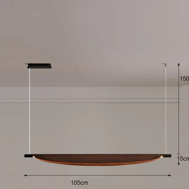 LED Pendant Light 70cm/105cm Island Lights Dimmable Line Design Metal Minimalist Painted Finishes Dining Room Kitchen Lights 110-240V