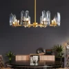 LED Pendant Light Crystal Chandelier Unique Design Copper Nordic Style 4 6 8 12 Heads 220-240V 110-120V