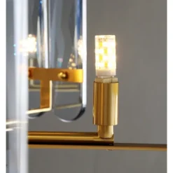 LED Pendant Light Crystal Chandelier Unique Design Copper Nordic Style 4 6 8 12 Heads 220-240V 110-120V