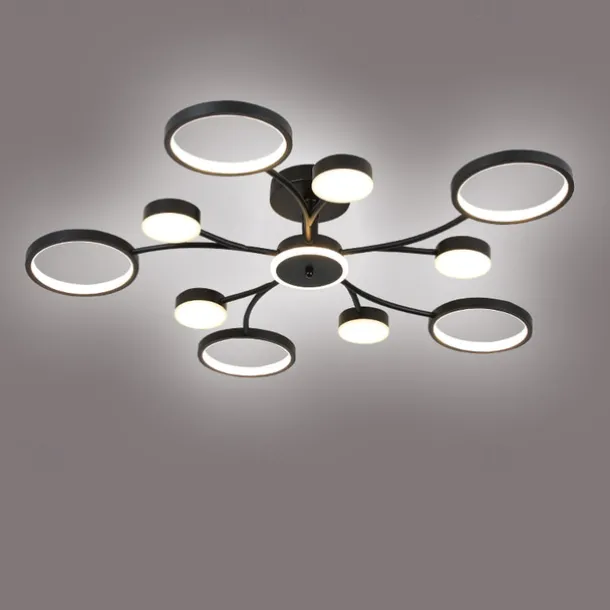 LED Pendant Light Dimmable Sputnik Design Adjustable Geometric Shapes Flush Mount Ceilling Lights 10-Light 39" Hanging Chandeliers for Living Room Dinning Room Kitchen 220-240V