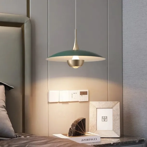 LED Pendant Light Flying Saucer Decorative Light 1-Light 28cm Modern Nordic Style Bedroom Dining Room 110-240V