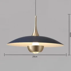 LED Pendant Light Flying Saucer Decorative Light 1-Light 28cm Modern Nordic Style Bedroom Dining Room 110-240V