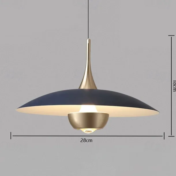 LED Pendant Light Flying Saucer Decorative Light 1-Light 28cm Modern Nordic Style Bedroom Dining Room 110-240V
