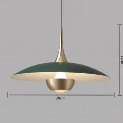 LED Pendant Light Flying Saucer Decorative Light 1-Light 28cm Modern Nordic Style Bedroom Dining Room 110-240V
