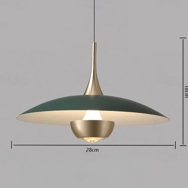 LED Pendant Light Flying Saucer Decorative Light 1-Light 28cm Modern Nordic Style Bedroom Dining Room 110-240V