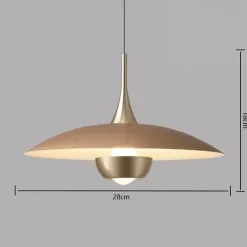 LED Pendant Light Flying Saucer Decorative Light 1-Light 28cm Modern Nordic Style Bedroom Dining Room 110-240V