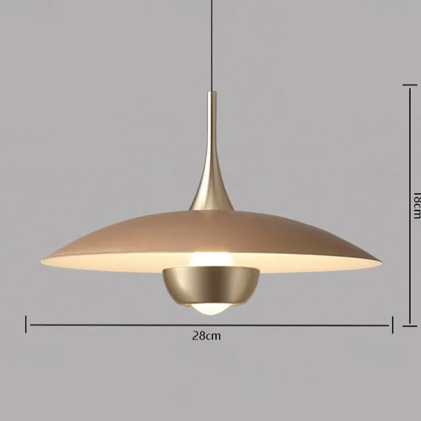 LED Pendant Light Flying Saucer Decorative Light 1-Light 28cm Modern Nordic Style Bedroom Dining Room 110-240V