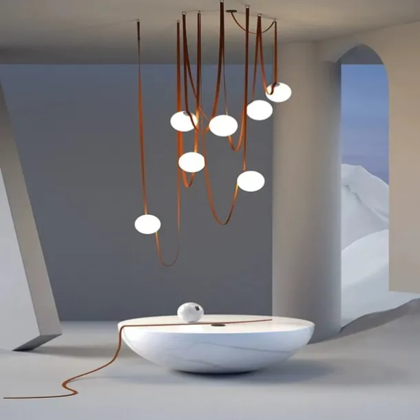 LED Pendant Light 1/3/5/7-Light Cluster Design Glass Globle Hemp Rope Chandelier Light Modern Black Pink Chandeliers Pendant Light Fixture Ceiling Flush Mount Light Fixture 110-240V