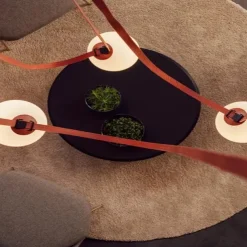 LED Pendant Light 1/3/5/7-Light Cluster Design Glass Globle Hemp Rope Chandelier Light Modern Black Pink Chandeliers Pendant Light Fixture Ceiling Flush Mount Light Fixture 110-240V