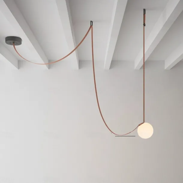 LED Pendant Light 1/3/5/7-Light Cluster Design Glass Globle Hemp Rope Chandelier Light Modern Black Pink Chandeliers Pendant Light Fixture Ceiling Flush Mount Light Fixture 110-240V