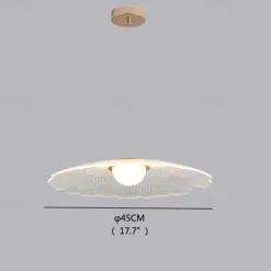 LED Pendant Light Lotus Leaf Plastic Finish 62cm 3 Colors Cord Adjustable Mini Island Lights Modern Contemporary Style Kitchen Dining Home Bar Light 110-120V 220-240V Bulb Included