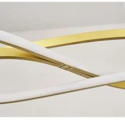 LED Pendant Light Modern Kitchen Island Light Black Gold 100cm Geometric Shapes Flush Mount Lights Aluminum Painted Finishes 110-120V 220-240V ONLY DIMMABLE WITH REMOTE CONTROL