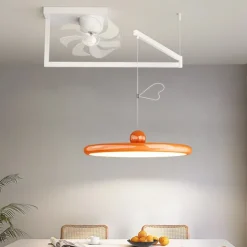 LED Pendant Light with Ceilling Light Industrial Pendant Light Fixture Swing Arm Hanging Light, Adjustable Dome Ceiling Pendant Light for Dining Room Living Room 110-240V