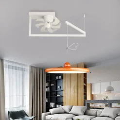 LED Pendant Light with Ceilling Light Industrial Pendant Light Fixture Swing Arm Hanging Light, Adjustable Dome Ceiling Pendant Light for Dining Room Living Room 110-240V