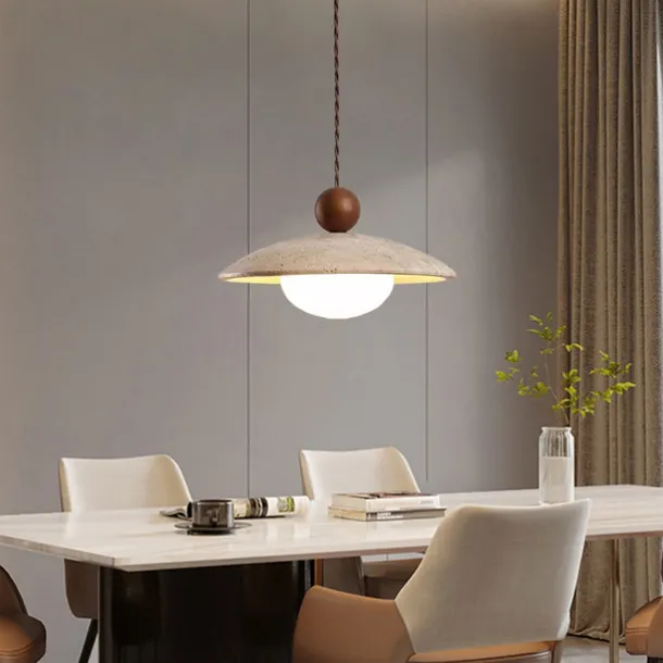 LED Pendant Light Wood Design Warm White Modern Farmhouse Cord Adjustable Pendant Lamps Kitchen Island Lighting for Dining Room Bedroom Hallway Over Sink 110-240V