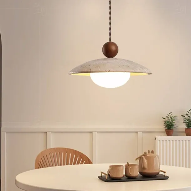 LED Pendant Light Wood Design Warm White Modern Farmhouse Cord Adjustable Pendant Lamps Kitchen Island Lighting for Dining Room Bedroom Hallway Over Sink 110-240V