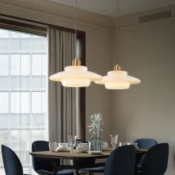 LED Pendant Lights for Over Dining Room Table 1 Light Brass Ceiling Pendant Light for Kitchen Island Light Entryway Lighting 110-240V