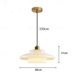 LED Pendant Lights for Over Dining Room Table 1 Light Brass Ceiling Pendant Light for Kitchen Island Light Entryway Lighting 110-240V
