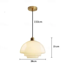 LED Pendant Lights for Over Dining Room Table 1 Light Brass Ceiling Pendant Light for Kitchen Island Light Entryway Lighting 110-240V