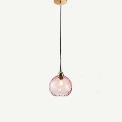 LED Pendant Lights Kitchen Island Hand Blown Glass Lighting Marble Blue Modern Farmhouse Foyer Entryway Light Fixtures Ceiling Hanging Globe Over Table