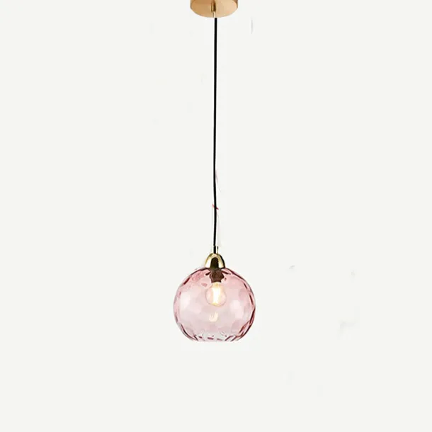 LED Pendant Lights Kitchen Island Hand Blown Glass Lighting Marble Blue Modern Farmhouse Foyer Entryway Light Fixtures Ceiling Hanging Globe Over Table