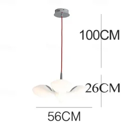 LED Pendant Lights White Seagull Light Dining Room Hanging Lamp Chandelier Stairs Hall Living Room Kitchen High Ceiling Lighting Hotel Bird Iron and Acrylic,Dimmable with Romote Control
