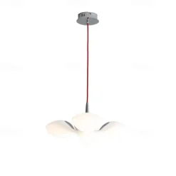 LED Pendant Lights White Seagull Light Dining Room Hanging Lamp Chandelier Stairs Hall Living Room Kitchen High Ceiling Lighting Hotel Bird Iron and Acrylic,Dimmable with Romote Control