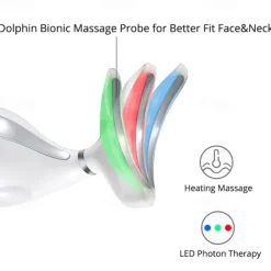 LED Photon Therapy Face Neck Lifting Massager Anti-aging Skin Tighten Reduce Double Chin Anti-Wrinkle Device