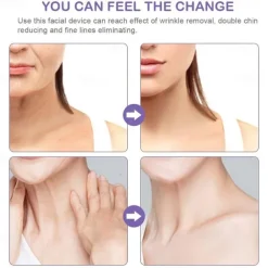 LED Photon Therapy Face Neck Lifting Massager Anti-aging Skin Tighten Reduce Double Chin Anti-Wrinkle Device