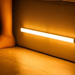 20LED PIR Motion Sensor Lamp Cupboard Wardrobe Bed Lamp Under Cabinet Night Light Smart Light Perception For Closet Stairs Led Human Body Induction Light