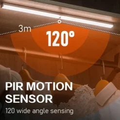 20LED PIR Motion Sensor Lamp Cupboard Wardrobe Bed Lamp Under Cabinet Night Light Smart Light Perception For Closet Stairs Led Human Body Induction Light