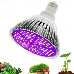 LED Plant Grow Light Lamp Bulb Full Spectrum E27 Phytolamp Full Range ffor Indoor Plants Greenhouse Vegetables Succulent Hydroponics Organic Seedlings 1pc