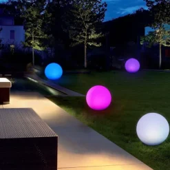 LED Pool Floating Light 40cm, Waterproof Glowing Inflatable Ball for Outdoor Swimming Pool Decoration and Pool Sports