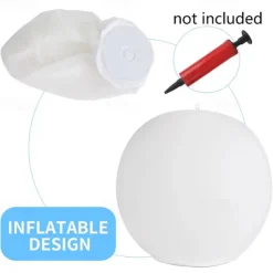 LED Pool Floating Light 40cm, Waterproof Glowing Inflatable Ball for Outdoor Swimming Pool Decoration and Pool Sports