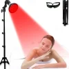 Led Red Light 54w Tripod Light Bulb Physiotherapy Light Par38 Dual Core 660 850nm Red Light Therapy Lamp Near Infrared Combo Bulb for Skin Care, Pain Relief, and Anti-Aging Benefits