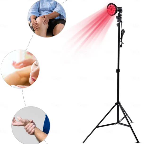 Led Red Light 54w Tripod Light Bulb Physiotherapy Light Par38 Dual Core 660 850nm Red Light Therapy Lamp Near Infrared Combo Bulb for Skin Care, Pain Relief, and Anti-Aging Benefits