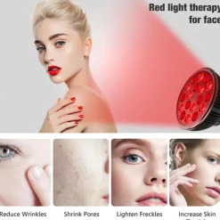 Led Red Light 54w Tripod Light Bulb Physiotherapy Light Par38 Dual Core 660 850nm Red Light Therapy Lamp Near Infrared Combo Bulb for Skin Care, Pain Relief, and Anti-Aging Benefits