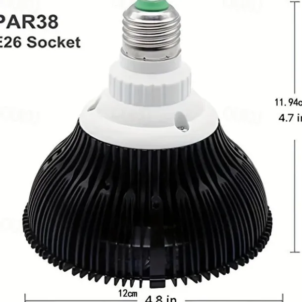 Led Red Light 54w Tripod Light Bulb Physiotherapy Light Par38 Dual Core 660 850nm Red Light Therapy Lamp Near Infrared Combo Bulb for Skin Care, Pain Relief, and Anti-Aging Benefits